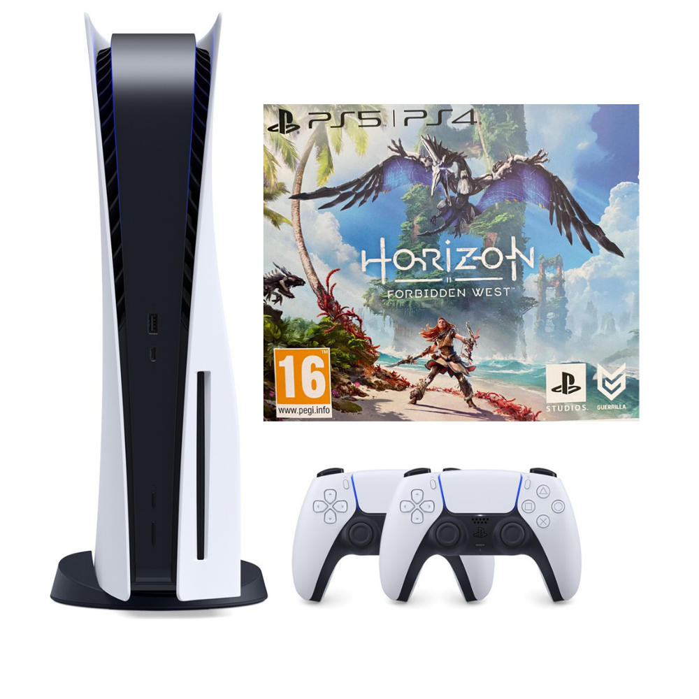 Sony Playstation 5 825gb Oyun Konsolu  + Horizon Forbidden West Digital Oyun Kodu +  2. Kol