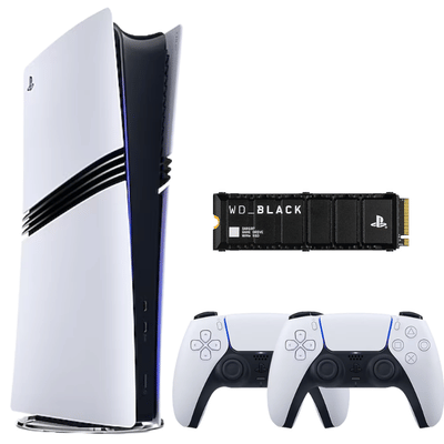 Sony Playstation 5 Pro Oyun Konsolu  + 2 dualsense+Western Digital Black  4.0 2 TB M.2 SSD